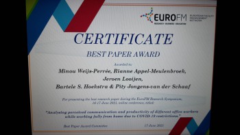 CfPB-onderzoeker wint Best Paper Award